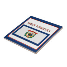 West Virginia State Flag Design Tile