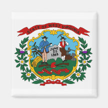West Virginia State Flag Magnet