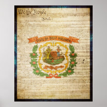West Virginia State Flag Poster