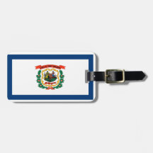 West Virginia State Flag Tags For Luggage