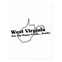 West Virginia State Slogan Postcards