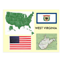 West Virginia, USA Postcards