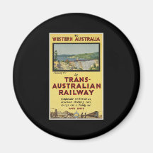 Western Australia by Trans-Australian Railway Refrigerator Magnet