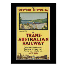 Western Australia by Trans-Australian Railway Postcard