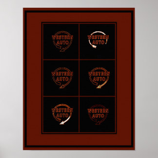 Western Auto Building Sign, Kansas City, Missouri Poster