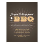 Western brown summer grill BBQ starburst picnic Invitation