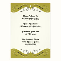 Western Design Party Invitation invitations
