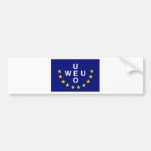 Western European Union Flag Bumper Stickers
