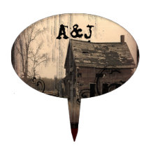 western farmhouse customisable country Wedding Cake Toppers