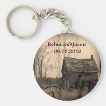 western farmhouse customisable country Wedding Keychains