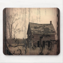 western farmhouse customisable country Wedding Mouse Pads