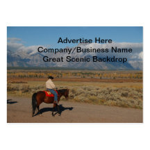 Western Horseback Scenic Business Card Templates