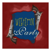 Western rodeo horse ranch party invitations