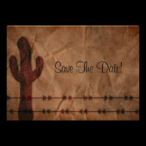 Western Save The Date invitations