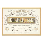 Western Vintage Rehearsal Dinner Invitations