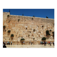 Western Wall, Jerusalem post card