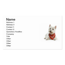 Westie Business Card