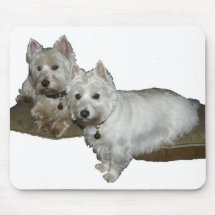 Westie Desi and Lucy Mouse Pad