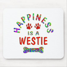 Westie Happiness Mousemats