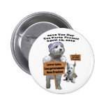 Westie Tax Day Tea Party Protest Button