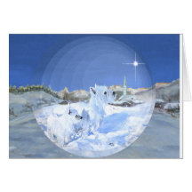 Westies in the Snow Card