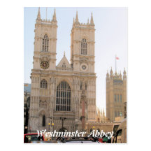 Westminster Abbey London UK postcard