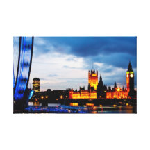 Westminster Stretched Canvas Prints