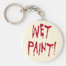 wet paint keychain