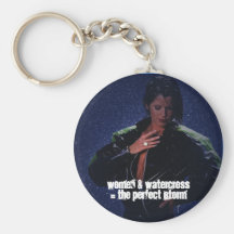 Wet Snowmobiler Women & Watercross Keychains key