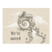 We've moved new address snail house Postcard