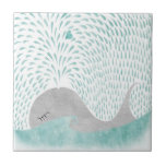 "Whale Love"Tile tiles