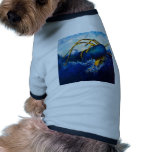 Whale Vs Colossal Squid Seascape Painting Doggie Shirt