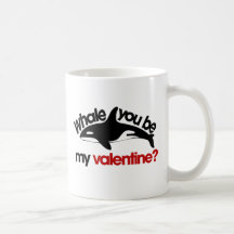 Whale you be my Valentine Mugs
