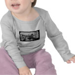Whalebacks in Soo  Locks Magic Lantern Slide B&W Tee Shirts