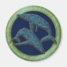 WHALES REFRIGERATOR MAGNETS