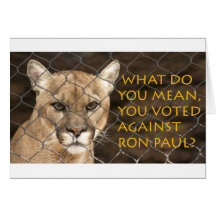 What do you mean you voted against Ron Paul? Card