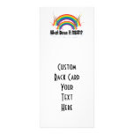 WHAT DOES IT MEAN? DOUBLE RAINBOW CUSTOM RACK CARD
