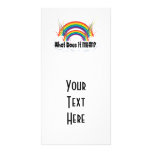WHAT DOES IT MEAN? DOUBLE RAINBOW PERSONALIZED PHOTO CARD