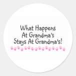 What Happens At Grandmas Stays At Grandmas Sticker