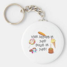 What Happens at Pops' STAYS at Pop's! Keychain
