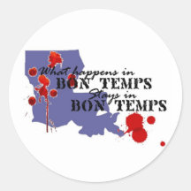 What Happens in Bon Temps Stickers