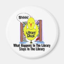 What Happens In The Library... Refrigerator Magnet