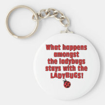 What Happens  . . . Ladybugs Keychain