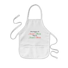 What Happens Nonna's House Kids Craft Apron