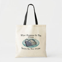 What Happens On The Cruise Canvas Bag