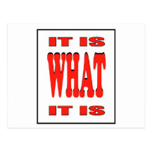 WHAT IS IT? POSTCARD