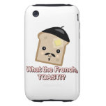what the french toast cute kawaii toast cartoon tough iPhone 3 covers