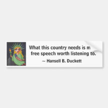 What this country needs is ... - bumper sticker