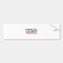 What Would Tiger Do? (WWTD?) Bumper Sticker
