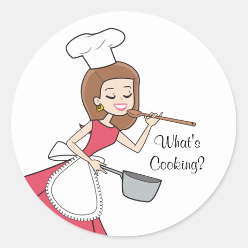 What's Cooking Sticker - Baker Lady